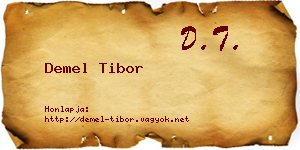 Demel Tibor névjegykártya